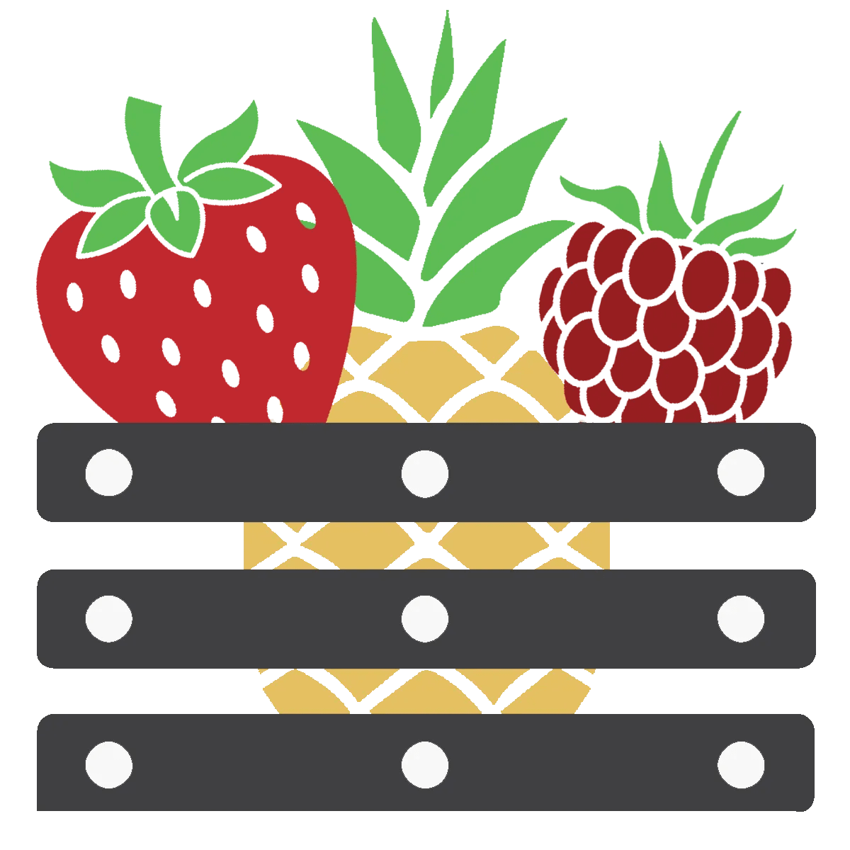 Illustrated fruit basket